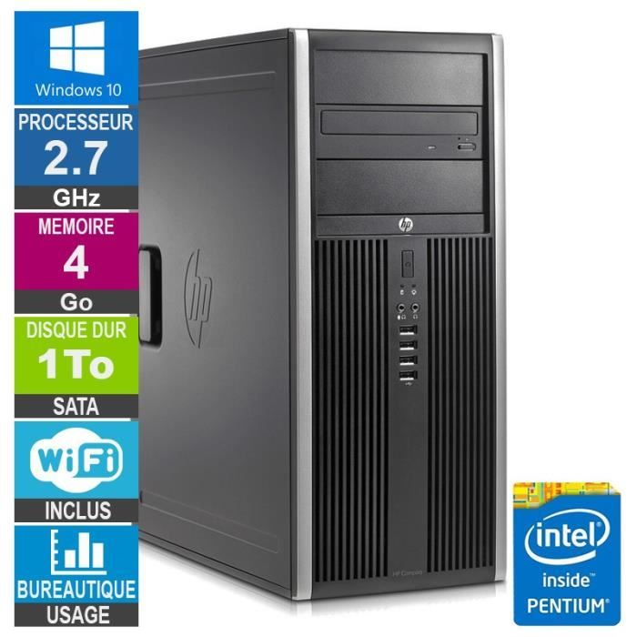 Pc Hp Elite 8200 Cmt G630 2.70ghz 4go/1to Wifi W10