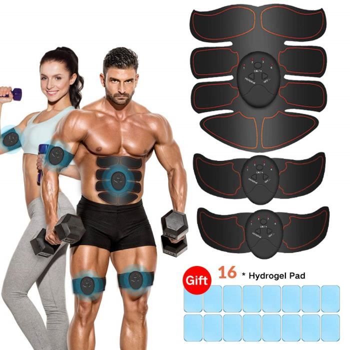 Electrostimulateur Musculaire, EMS Ceinture Abdominale Electrostimulation Appareil Abdominal ABS Stimulateur Musculaire Abdominal