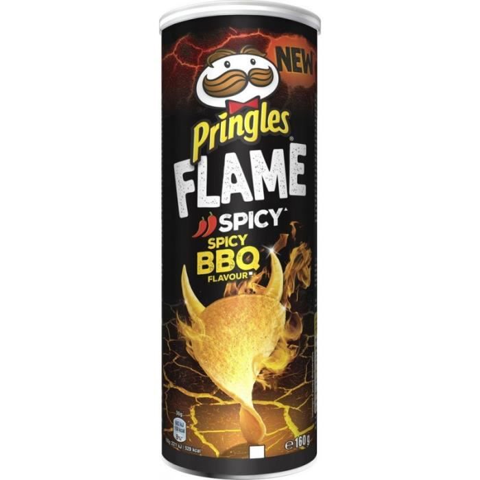 Pringles Chips tuiles Flame barbecue epicé