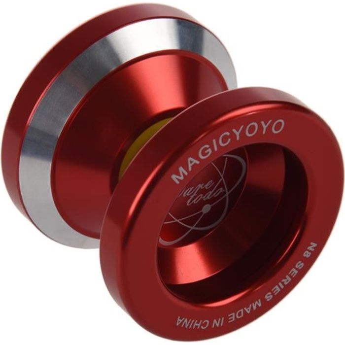MAGIC YOYO N8 super professionnel YoYo + Corde + Sac + Gants (Rouge)