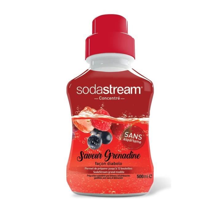 SODASTREAM Préparation soda concentré Grenadine - flacon de 500 ml