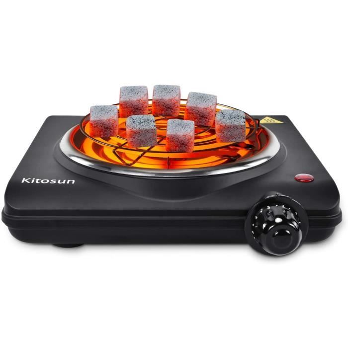 allume charbon - 1000w électrique plaque chauffante sûr et chauffe rapidement pour la cuisine à la maison camping barbecue cheminé