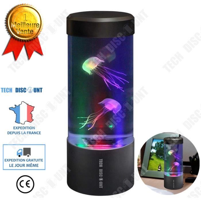 TD® Lampe LED Aquarium Meduse Simulation Electronique Decora