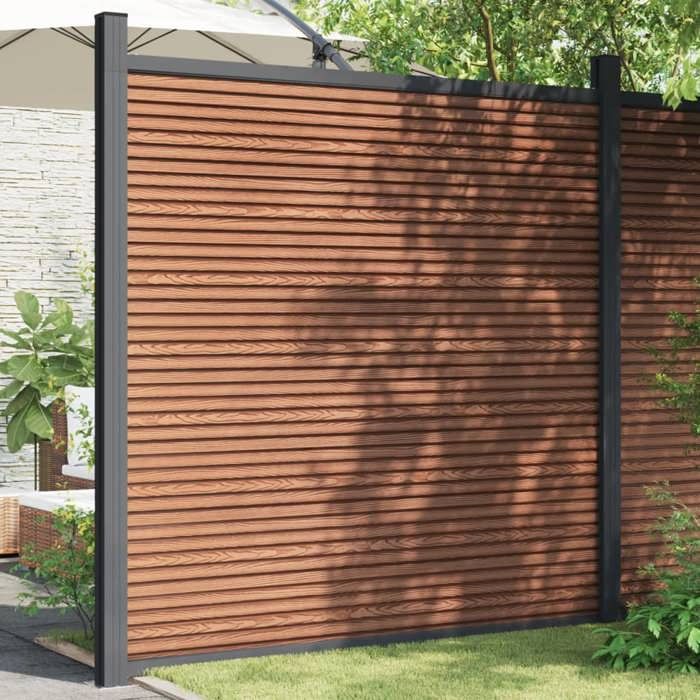 vidaXL Panneau de clôture 180x186 cm WPC 4003981
