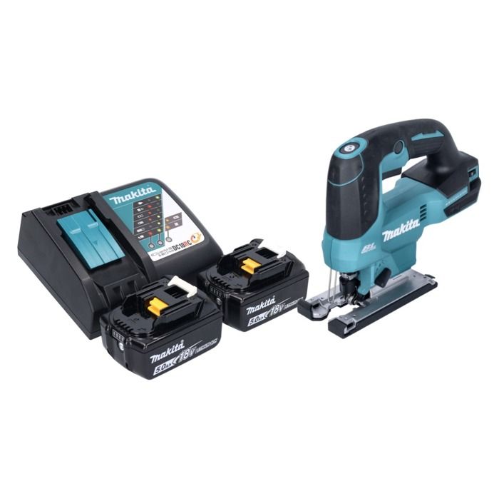 Makita DJV184RT Scie sauteuse sans fil 18V Brushless + 2x Batteries 5 0Ah + Chargeur
