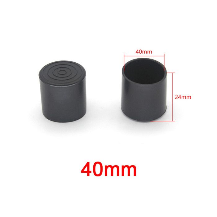 Embouts Ronds En Caoutchouc 160mm - Capuchons Protection Pour Tubes, Clôtures Et Meubles (Gris Clair)