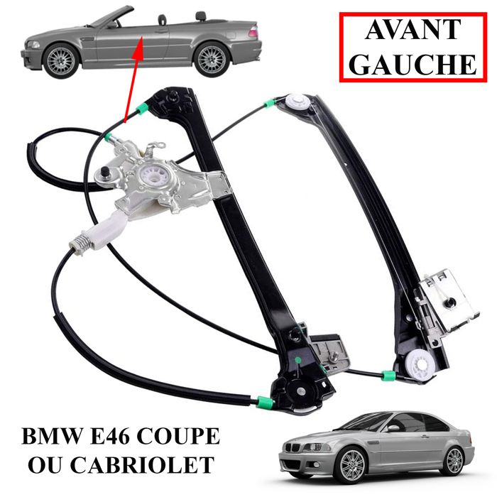 Moteur De Lève-vitre électrique Avant Droit Pour BMW Série 3 E46 Coupé/Cabriolet - Neuf