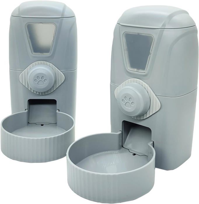 Comparer les prix de Mangeoires automatiques suspendues pour lapins, 34oz,pour cages,distributeur de nourriture pour furet par gravité,gris,nourriture