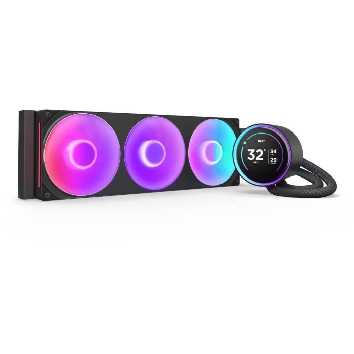 Refroidissement AIO – NZXT – Kraken Elite RL-KR36E-B2 – 360mm – Écran LCD IPS – RGB