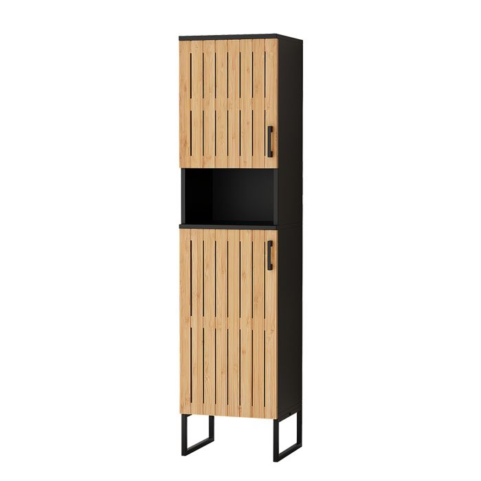 Armoire de salle de bain Vayra 35x145cm Bambou Vicco 55498