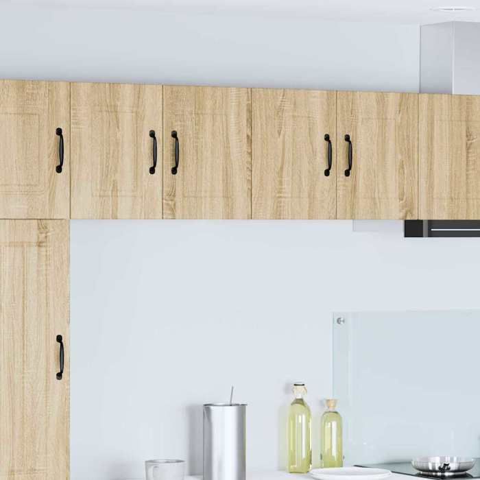 Moderne Meuble mural de cuisine - Meuble haut/Armoire suspendue 2 pcs Chêne Sonoma 60 x 31 x 40 cm@FR(702741）