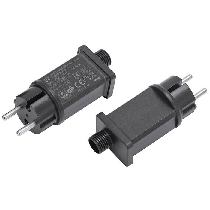 Transformateur LED basse tension - MICH - 12V - IP44 étanche - 1 pièce - Pour lumière de Noël - Guirlande lumineuse