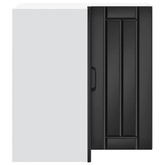Moderne Placard dangle mural cuisine Lucca SWEETY Meuble bas de cuisine noir bois dingénierie 57x57x60 cm BB982