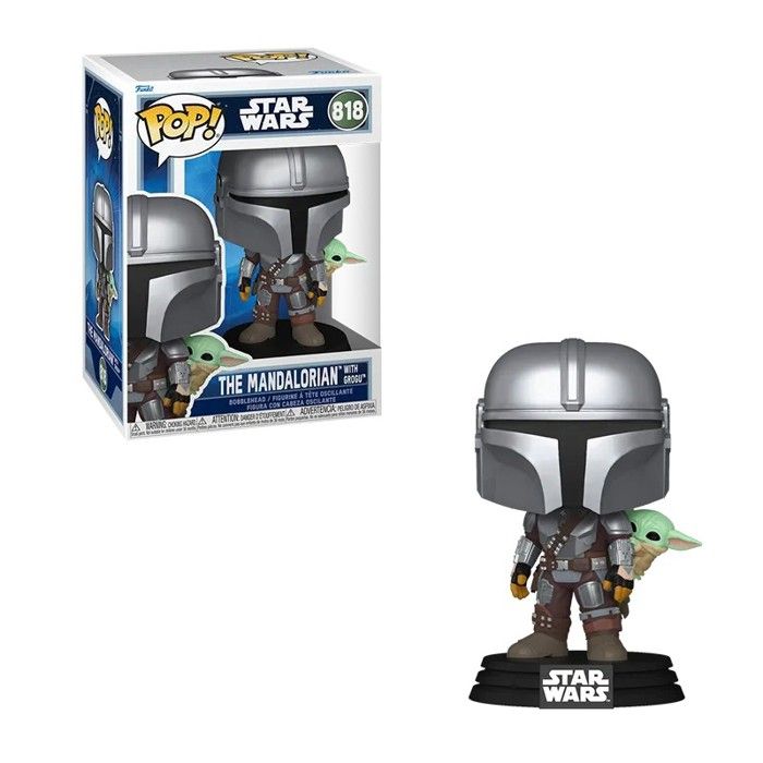 Figurine Funko POP - FUNKO - Mandalorian & Grogu - Licence Star Wars - Vinyle 10 cm - Édition collector Figurine Funko POP - FUNKO - Mandalorian & Grogu - Licence Star Wars - Vinyle 10 cm - Édition collector