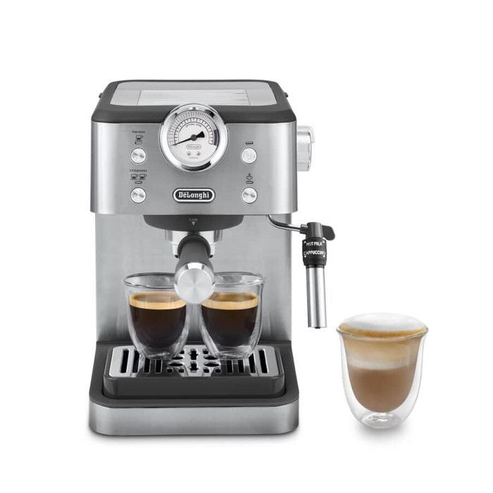 DeLonghi Macchina da Caffè Espresso e Cappuccino Classic EM450.M 15 Bar 17 L Acciaio Inox - Delonghi