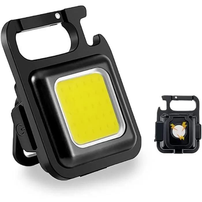 Lampe LED Mini torche rechargeable 800 lumens 4 modes IPX4 étanche pour camping réparations extérieur