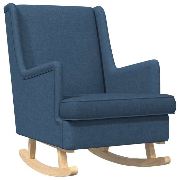 Chaise intérieure moderne vidaXL Fauteuil à bascule Bleu 62 x 80 x 85 cm tissu(15180）