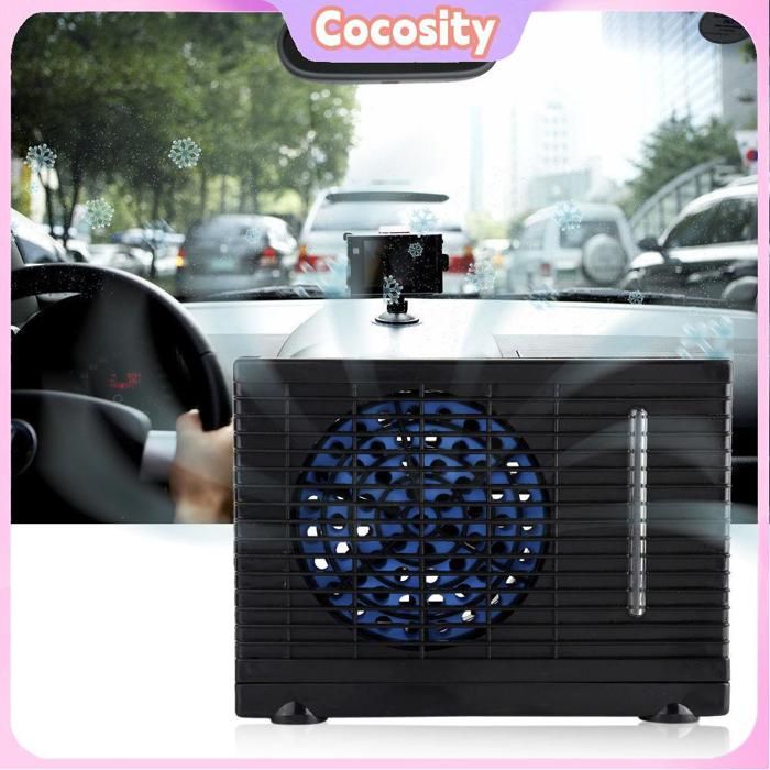 Cocosity Mini climatiseur de voiture (Noir)Climatiseur Portatif De Voiture Taille Compacte De La Machine moto damenagement Noir