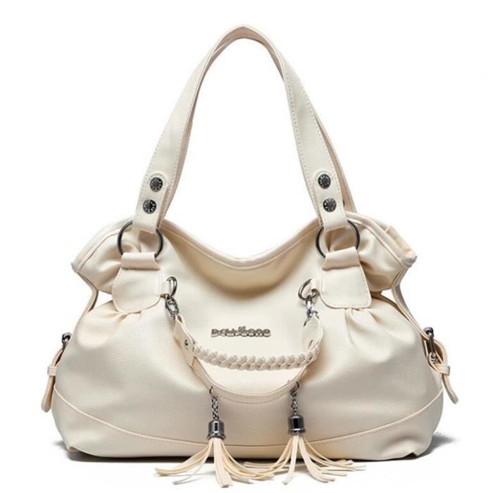 sac beige cuir