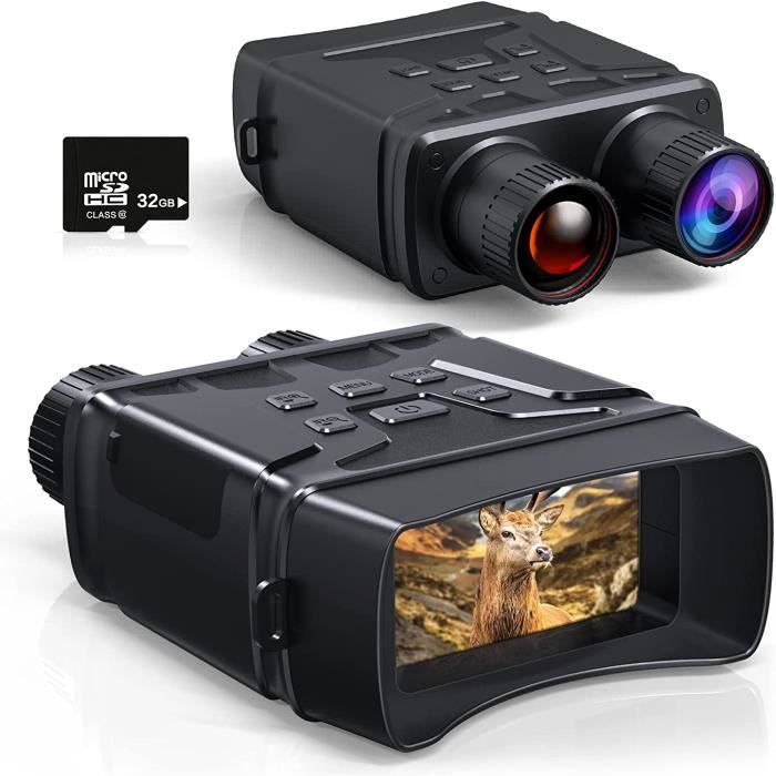 Jumelles de vision nocturne AKASO NV02 pour la chasse - Zoom numérique 4x -  WiFi HD Caméra IR Noir - Cdiscount Appareil Photo