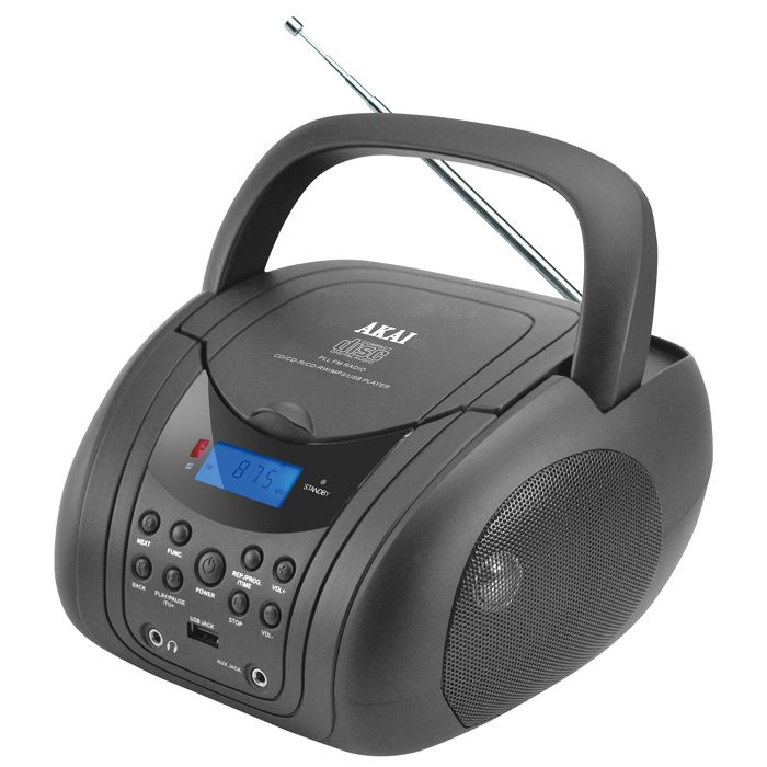 Mooov 477406 - Lecteur CD Copper & Black avec radio FM, port USB, fonctions sleep et ID3 - Radio & radio réveil