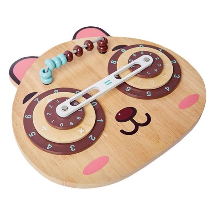 Jouet Montessori Mathématiques En Bois - Tableau De Comptage Avec Doigts + Ardoise - Pour Enfants 3-7 Ans - Addition/soustraction - Cadeau éducatif - 9