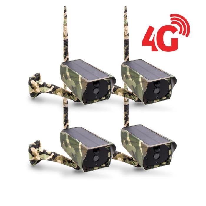 Camera de Chasse HD, Caméra autonome en 3G et 4G avec vision de nuit