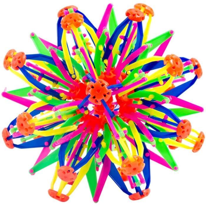Une Balle Plus Grande pour Que Les Enfants et Les Parents puissent agrandir Le Jouet WINBST Boule Magique en Plastique Multicolore Expandaball 