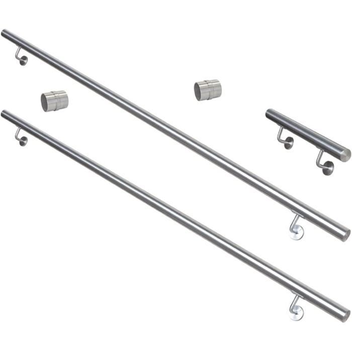 TIBU Main Courante En Acier Inoxydable 30-600 Cm - Rampe Murale
