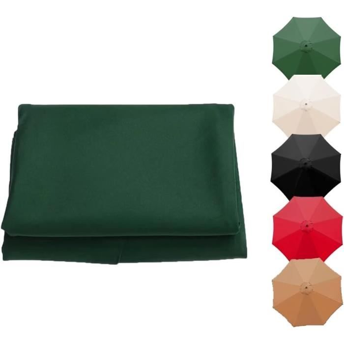 Housse De Parasol De Jardin Inclinable - Protection UV 50+, Imperméable - 3m, 6 Côtes - Pour Terrasse, Balcon, Plage