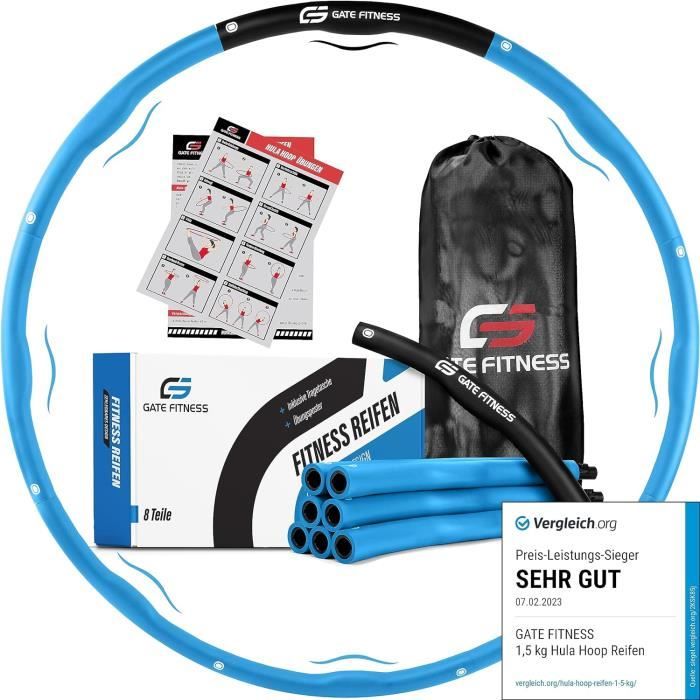 PROIRON Smart Hula Hoop – Cerceau Pondéré Ajustable (69–116 Cm), Compteur LCD, 16 Sections, Massage 2 En 1 – Pour Adultes, Perte De Poids