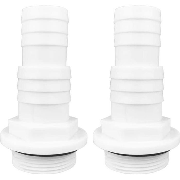 Lot de 8 cache-tuyaux en plastique blanc pour tuyau de 16 mm de diamètre