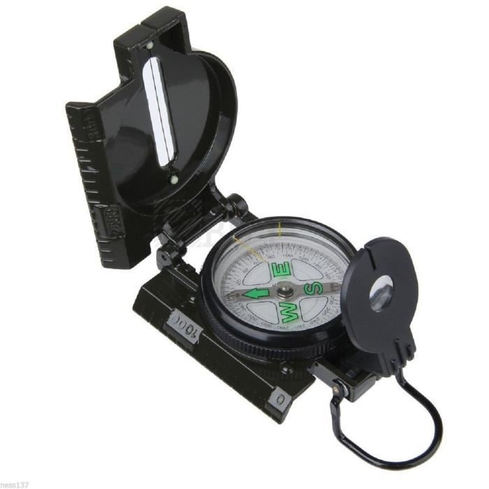 Boussole Militaire à Visée – Compas D’Orientation Robuste Et