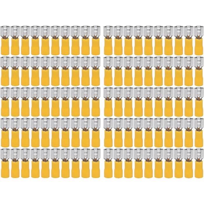 S SIENOC Lot de 100 connecteurs réseau modulaires RJ45 Cat5 + cache de démarrage gris