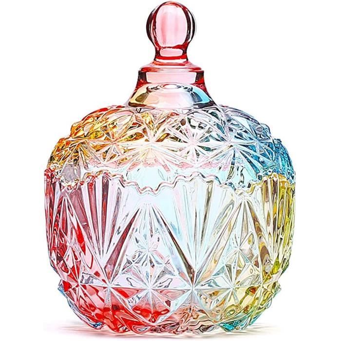 Bocal à bonbons décoratif en verre avec couvercle - 66x92 mm Bocal à bonbons décoratif en verre avec couvercle - 66x92 mm