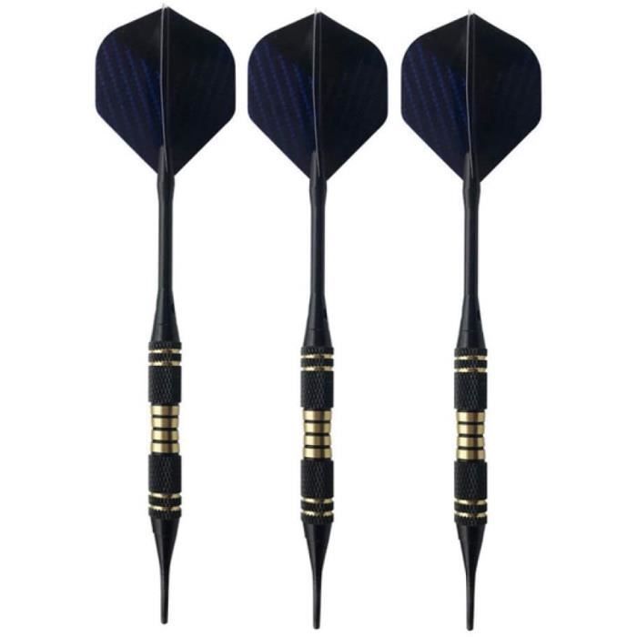 Fléchettes Souples Leaptech 18g – Set De 3, Diamètre 8mm, Longueur 72mm, Boîte De Transport, Violettes
