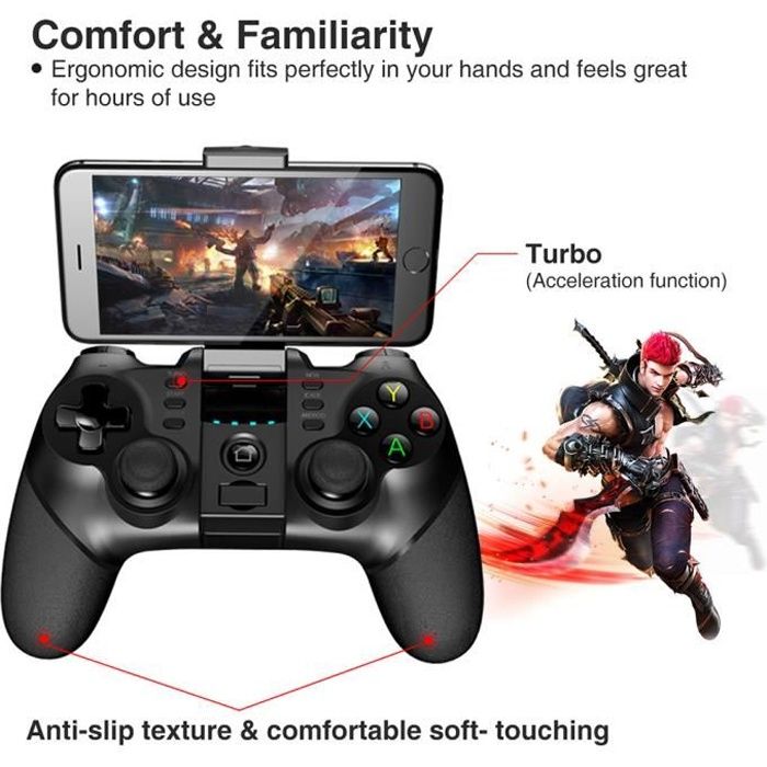Manettes de jeu ipega PG-9076 Bluetooth et version sans fil manette de jeu pour PC iPhone iPad Samsung Galaxy Note HTC LG iOS