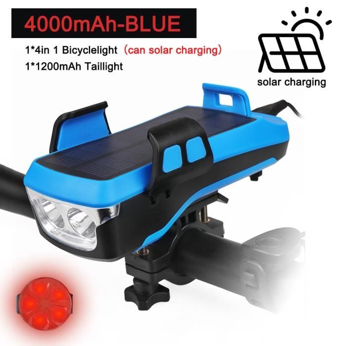 ECLAIRAGE POUR CYCLE,Ensemble de lumières LED avant et arrière de vélo