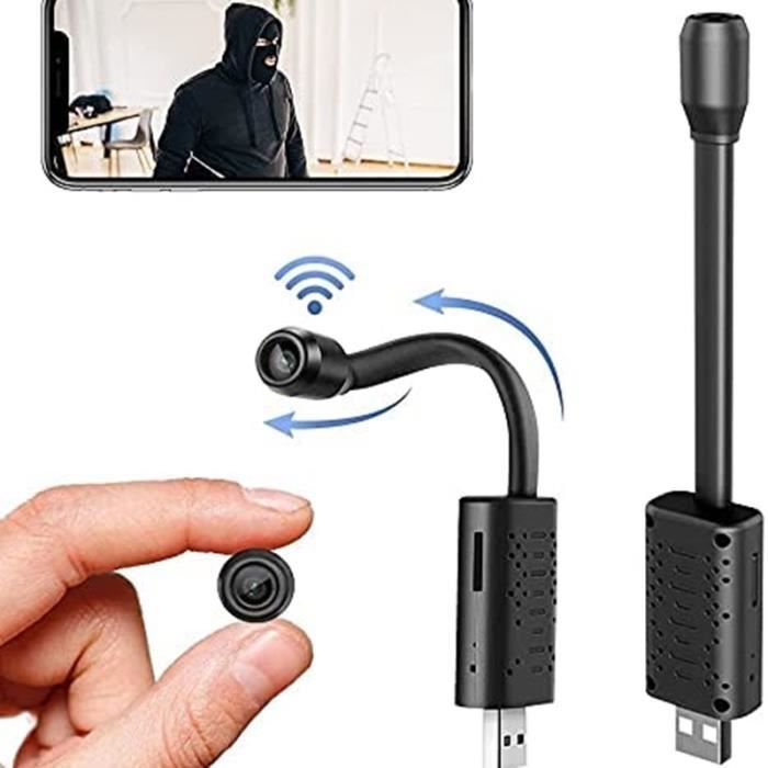 Mini Caméra Espion de surveillance Full HD 1080P Mini Plug-in
