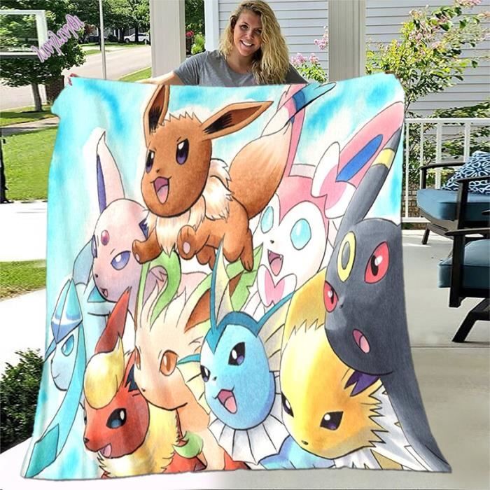Couverture Polaire Imprimée 3D Fairy Tail - Taille 127x152 Cm (50x60 Pouces) - Douce, Légère, Lavable Machine - Idéale Canapé, Lit, Cadeau Fan D'anime