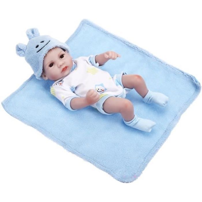 Poup e Reborn Silicone 28cm Poupon R aliste Nouveau N B b Decor
