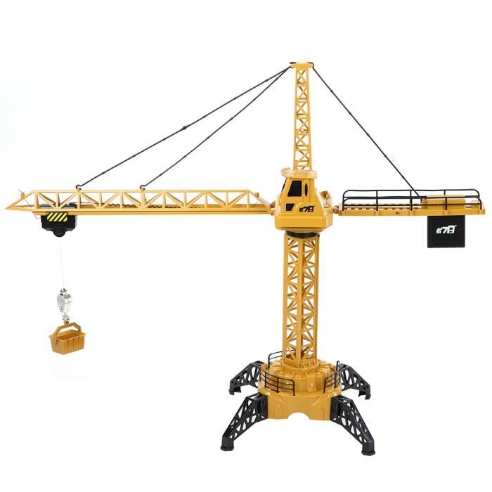 Jeu Grue Rotative de Chantier Enfant Télécommandée - Engin de Chantier Jouet  - Cdiscount Jeux - Jouets