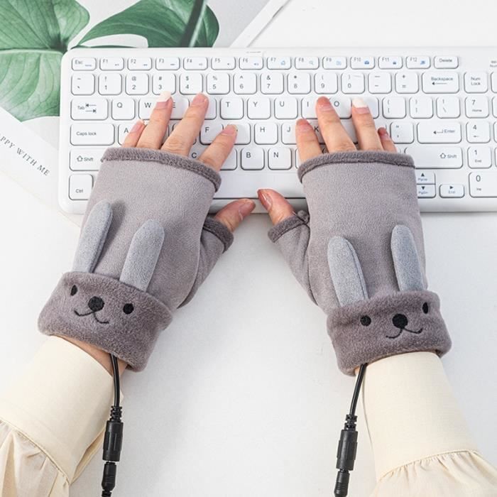Gants Sans Doigts Cachemire Femme - Chauffants Extensibles Hiver