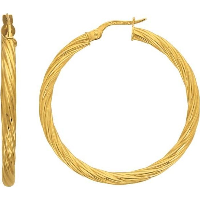 Boucles D'oreilles Or Jaune 18 Carats Avec Turquoise Naturelle - Dormeuses, Marque Italienne