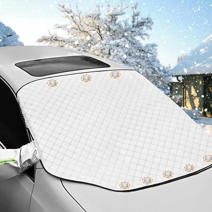 Couverture Pare-Brise Voiture Anti-Gel - Universelle, Imperméable, Épaisse - Pour Hiver/Été