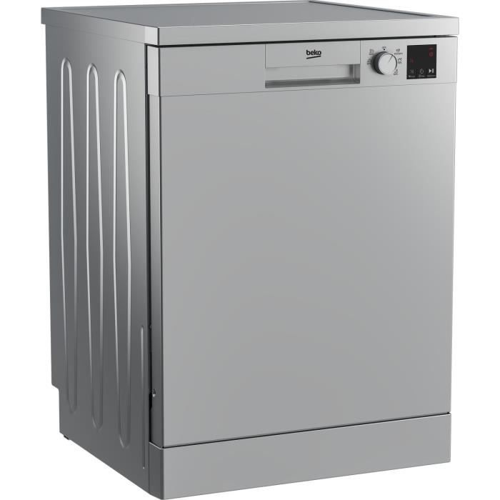 Lave-vaisselle pose libre BEKO DVN05323S - 13 couverts - L60cm - 49dB - Silver