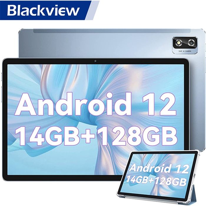 Blackview Tab 12 Pro Tablette Tactile 10 Pouces Android 12 14Go+128Go/TF  1To,6580mAh Dual SIM 4G+5G WiFi,13MP+5MP PC Mode - Bleu - Cdiscount  Informatique