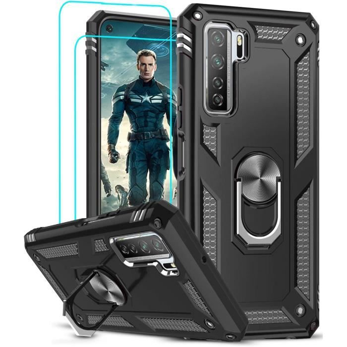 SORAKA Funda transparente para Huawei P40 Lite 5G con soporte