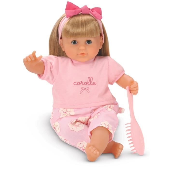 Poupée Corolle Baby Doll Mon bébé Classique Blondinette Coffret de bébé  Cerise Accessoires 