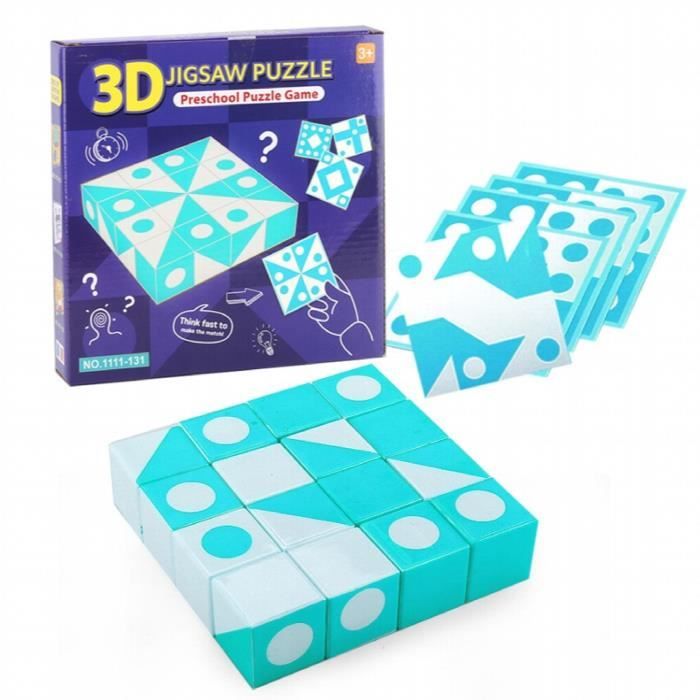 Montessori Puzzle En Bois Enfants Jouets Sagesse Jigsaw Éducation